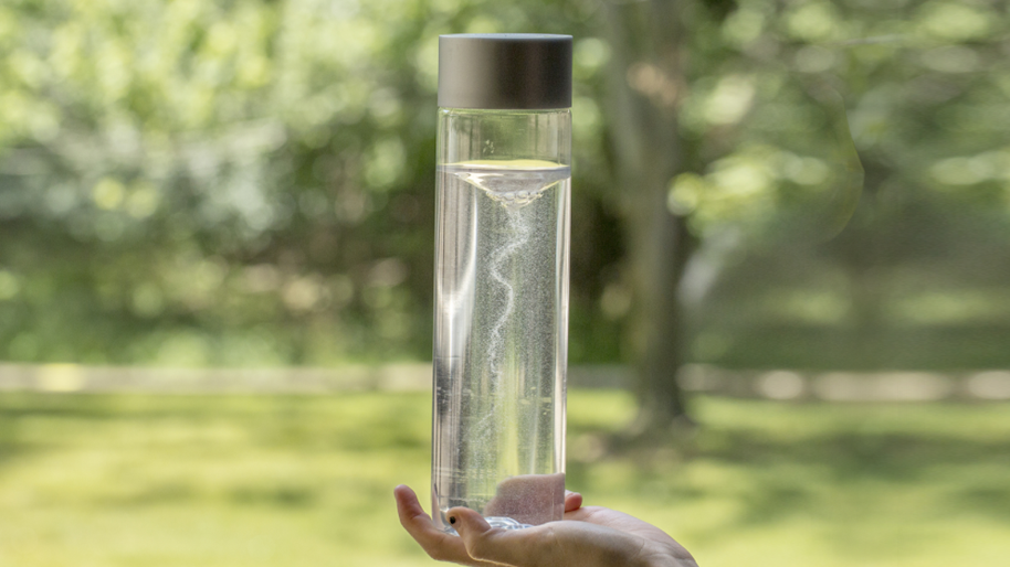 Water vortex in a bottle